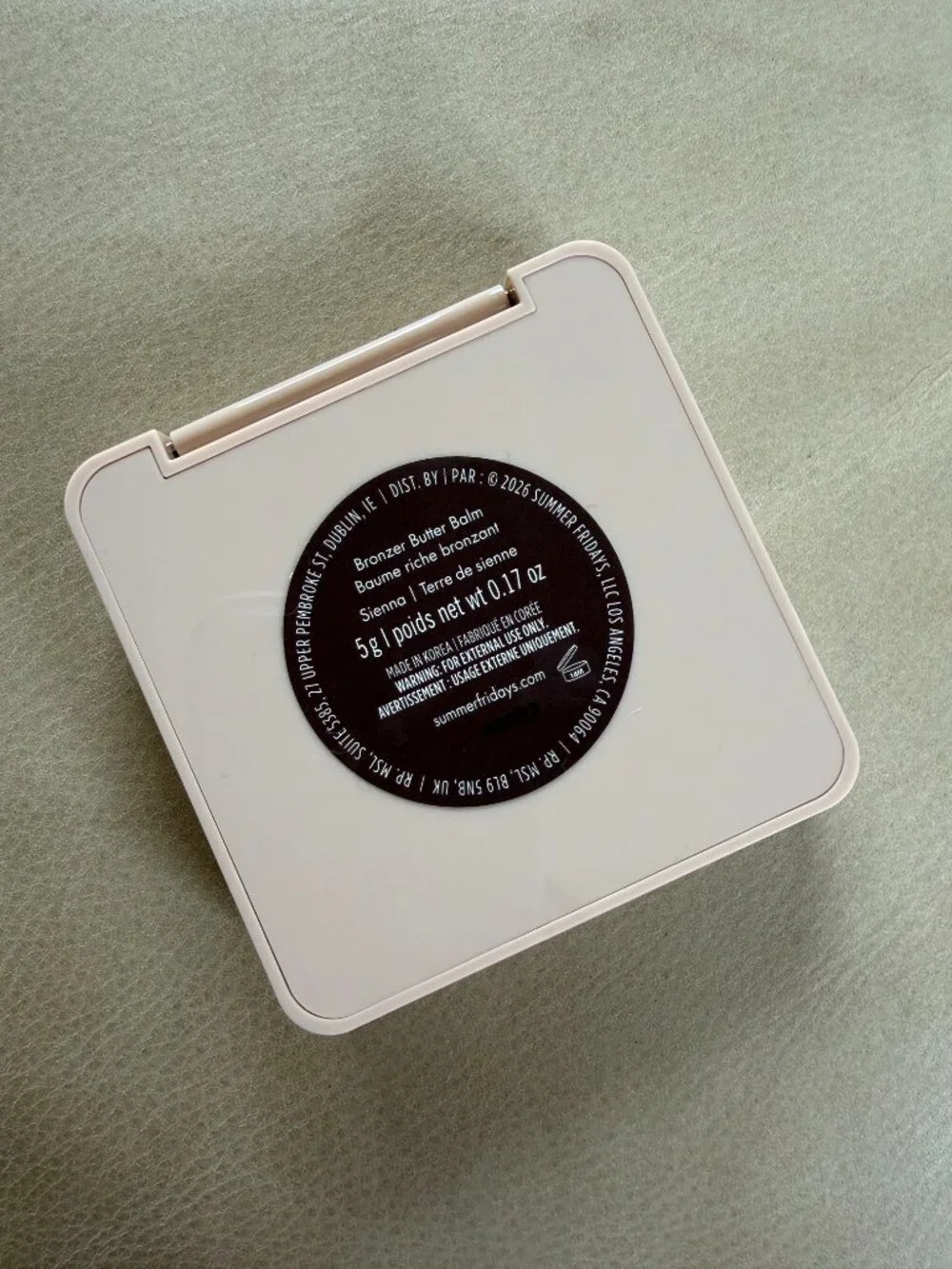 Summer Fridays Bronzer Butter Balm Sienna